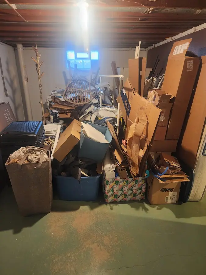 Roll-off dumpster container at job site for Construction Dumpster Rental in Glasgow Village